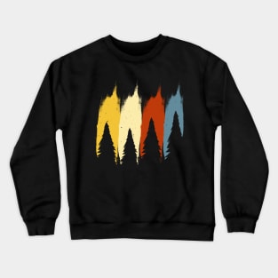 Forest Wood Retro Vintage Crewneck Sweatshirt